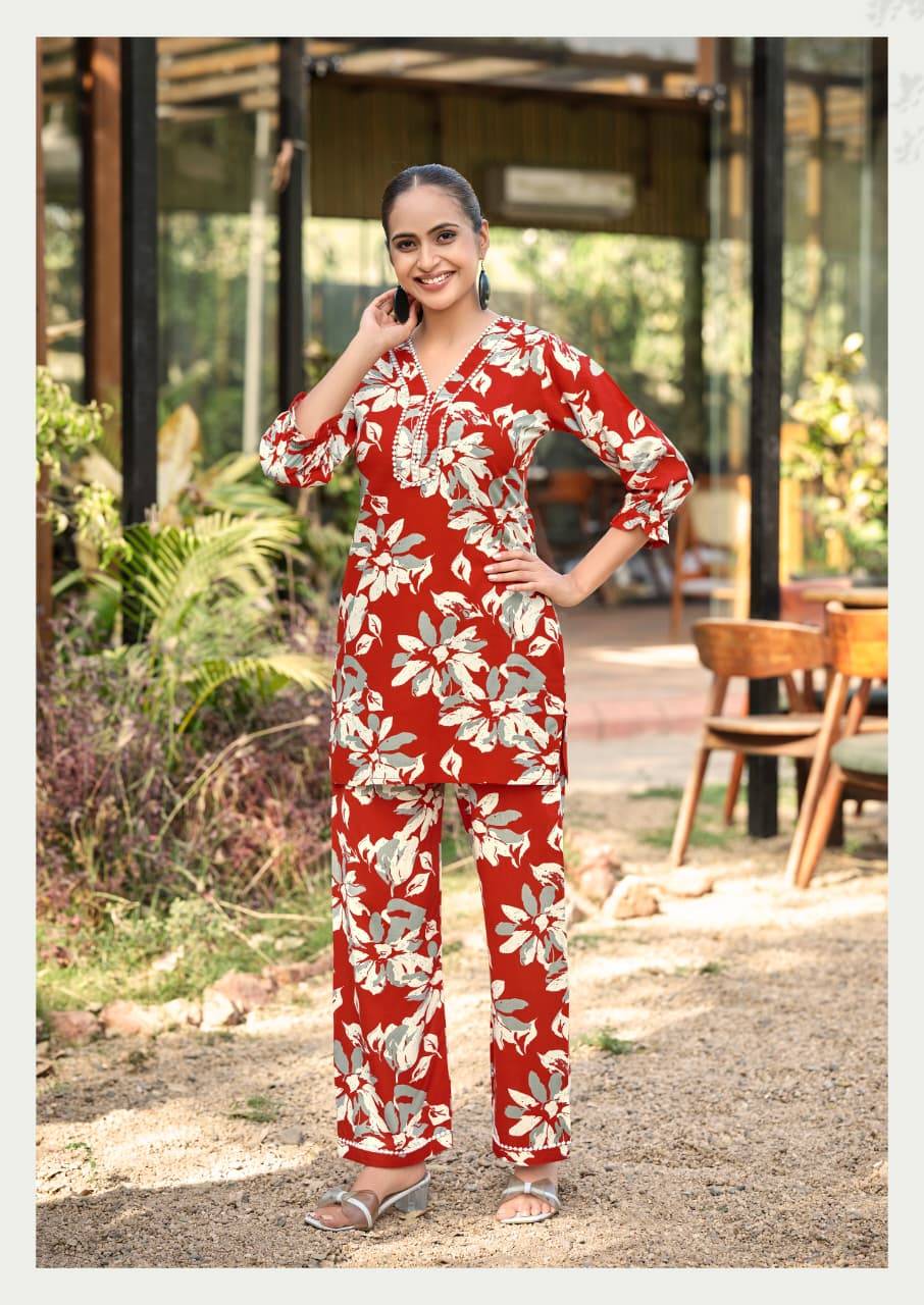 PIHU By WOODEE 1001 TO 1006 Series Designer Ethnic Wear Collection rayon Kurtis At Wholesale Price
